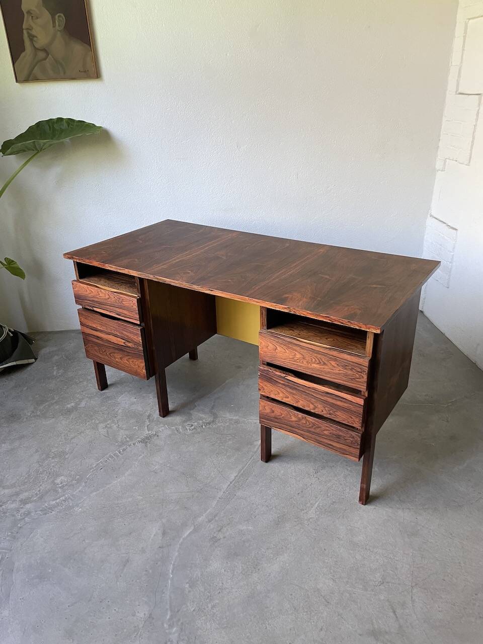 Desk and its Scandinavian rosewood chair
