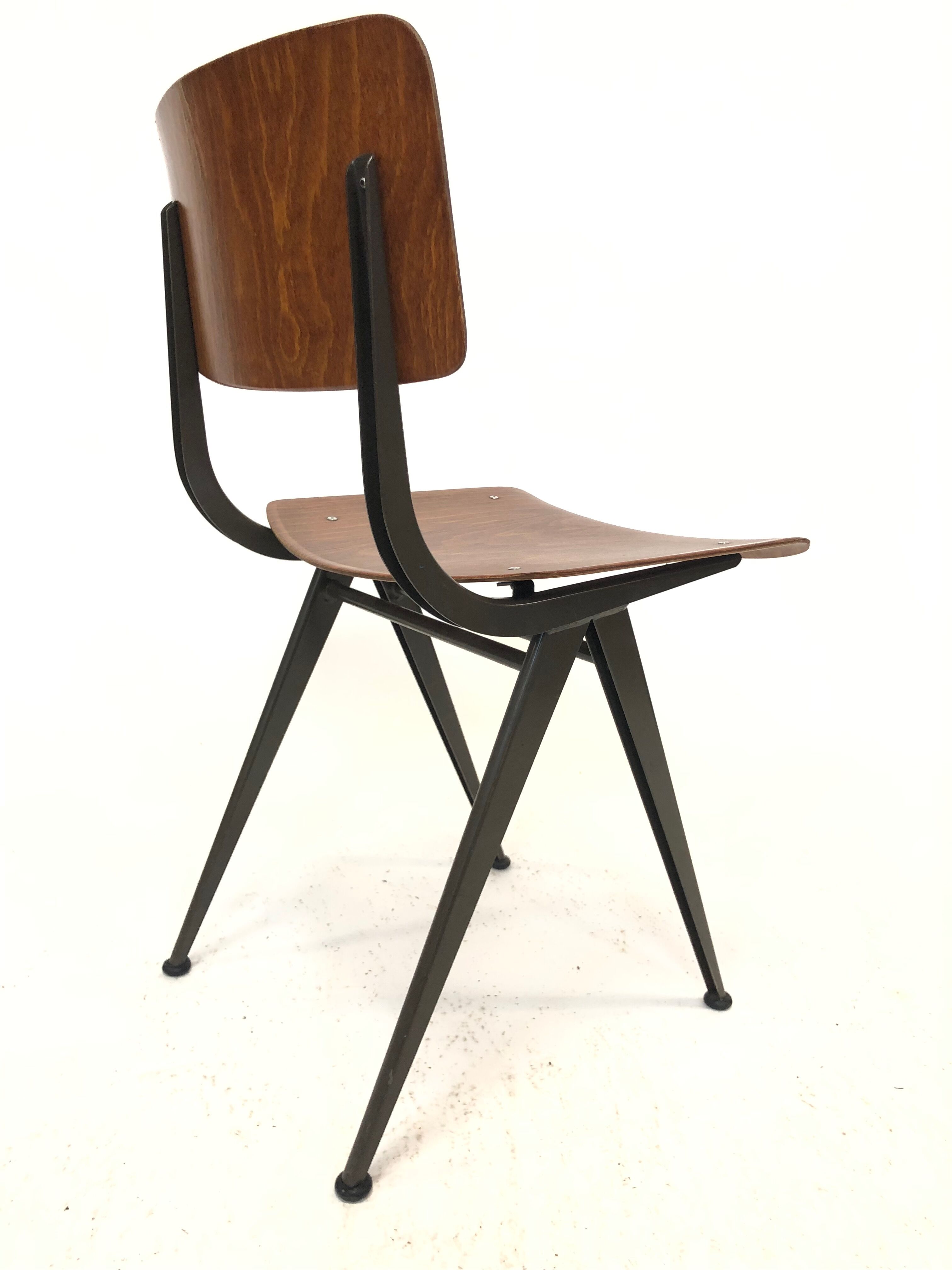 Vintage Eromes Marko school compass Chair set of 4