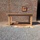 Oak farmhouse table with extensions
