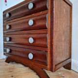 Art deco chest of drawers marble top, vintage old furniture