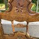 Set of 5 or 4 chic rustic traditional dining chairs with rush seats.