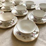 Antique tea set in Amandinoise porcelain