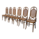 Set of 6 Mid-century Bentwood Cane Dining Chair, Thonet Style, 1970s Yugosl