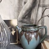 Pichet denbac art-déco en grès flammé