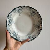 Set of 8 antique ironstone soup plates - Suzanne de Saint Amand model
