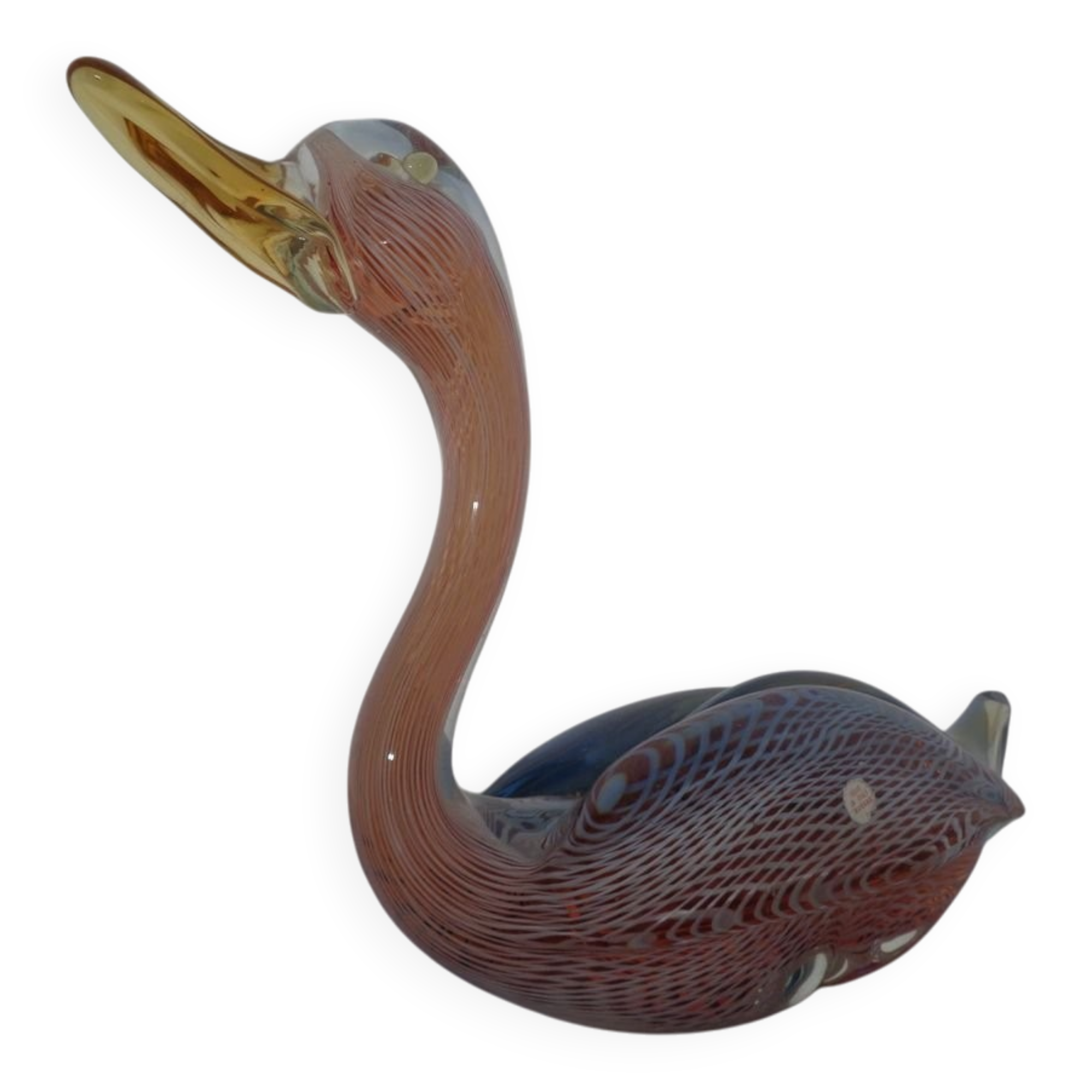 Large Italian Heavy Murano Glass Duck, 1960s