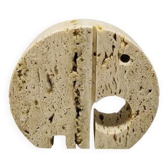 1970s  Travertine Elephant Sculpture by Enzo Mari for F.lli Mannelli