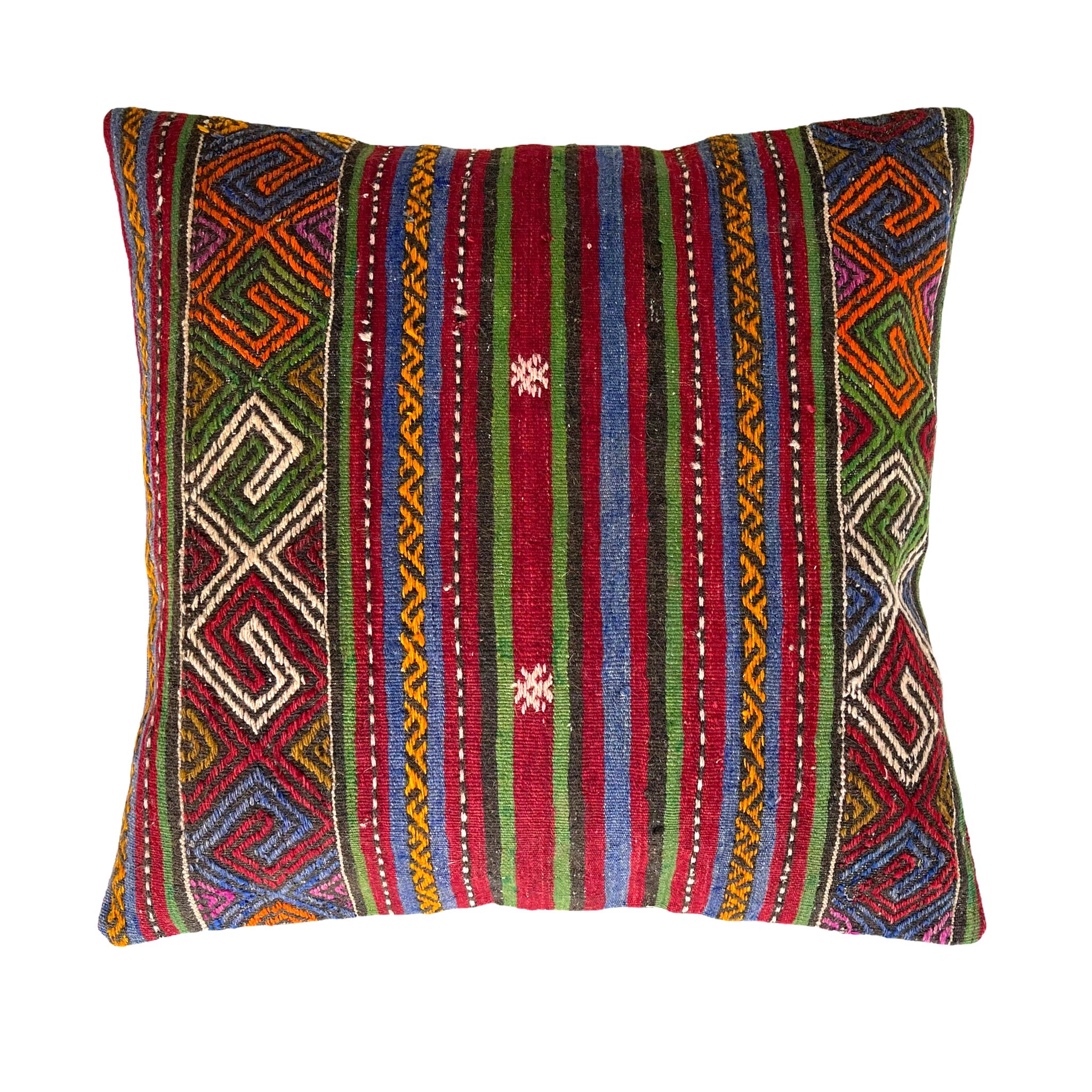 Housse de coussin kilim turque vintage, 60 x 60 cm