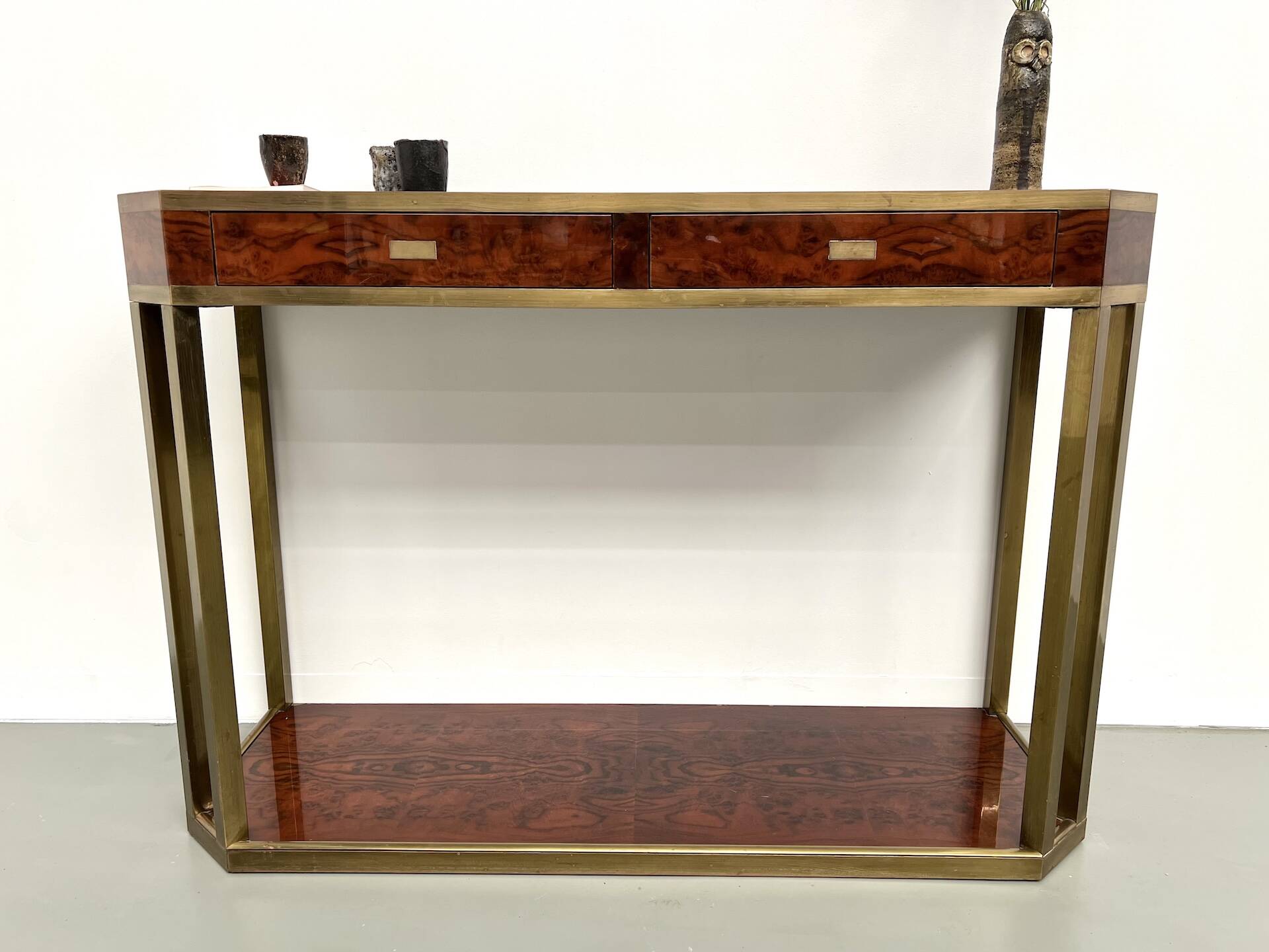 Jean-Claude Mahey lacquered console table