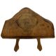 Vintage wooden side table  natural design small table
