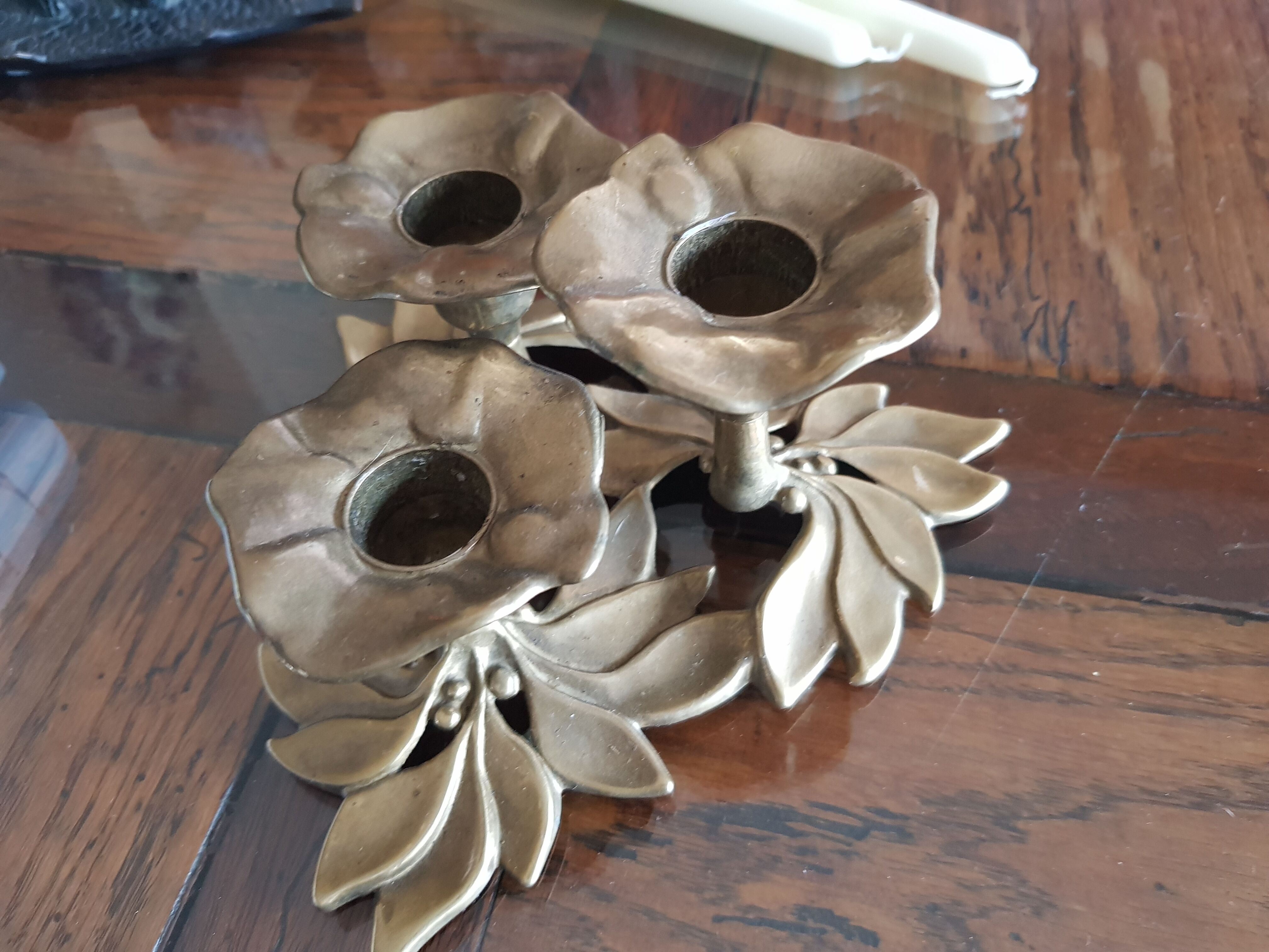 Vintage brass candlestick