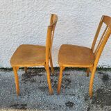 Paire de chaises bistrot monoibloc