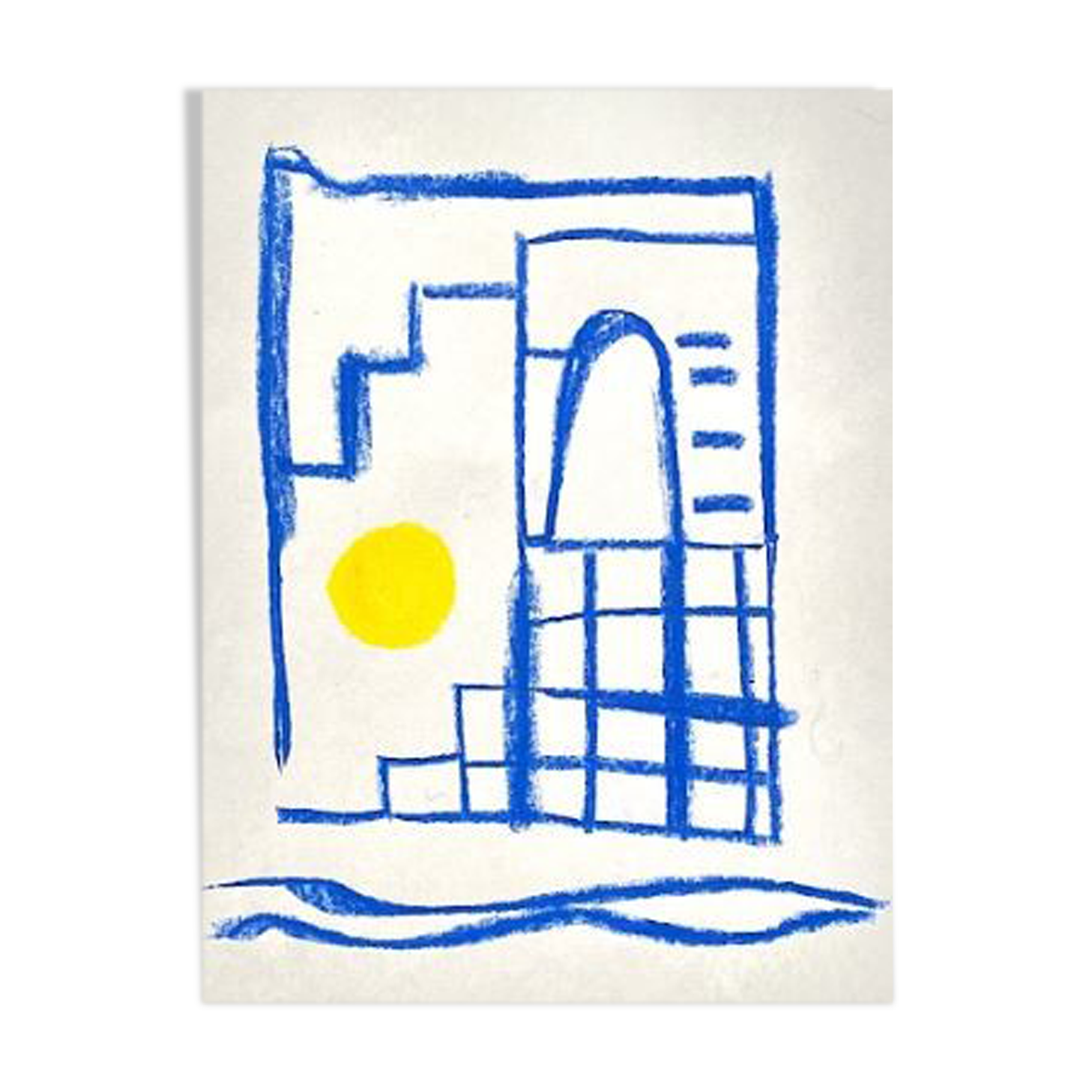 Illustration "escaping" - A4