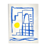 Illustration "escaping" - A4