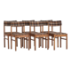 6 chaises Baumann vintage 1960