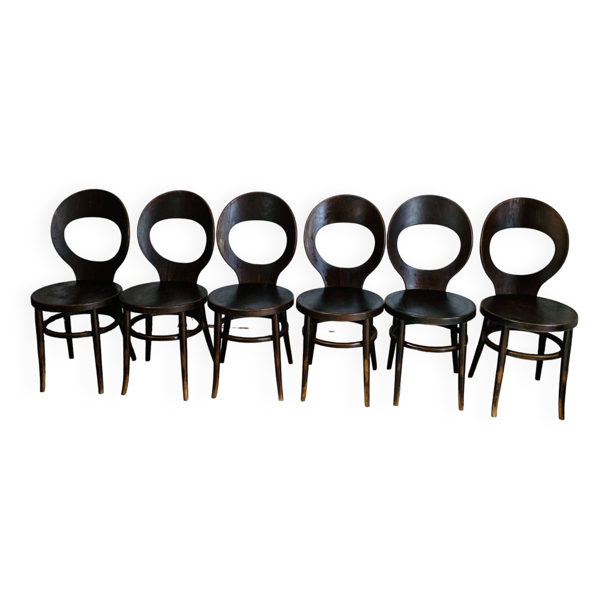 Set of 6 Baumann seagull model chairs