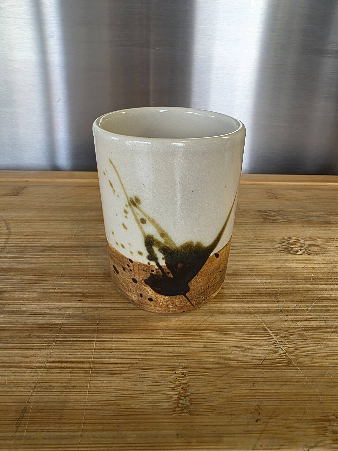 Set of 3 vintage Gres pieces from La Colombe pottery, signed.