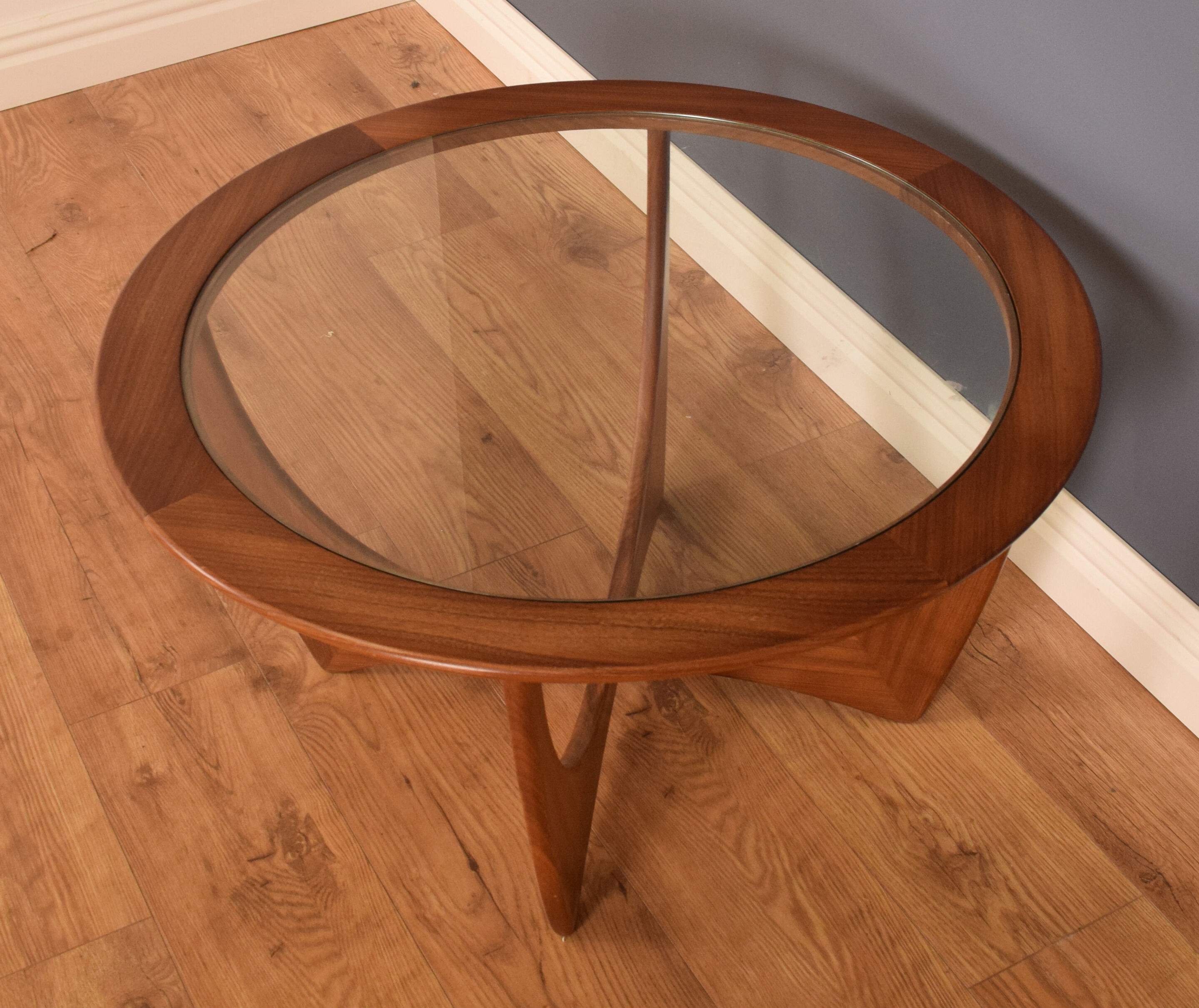 G plan fresco teak & glass astro coffee table