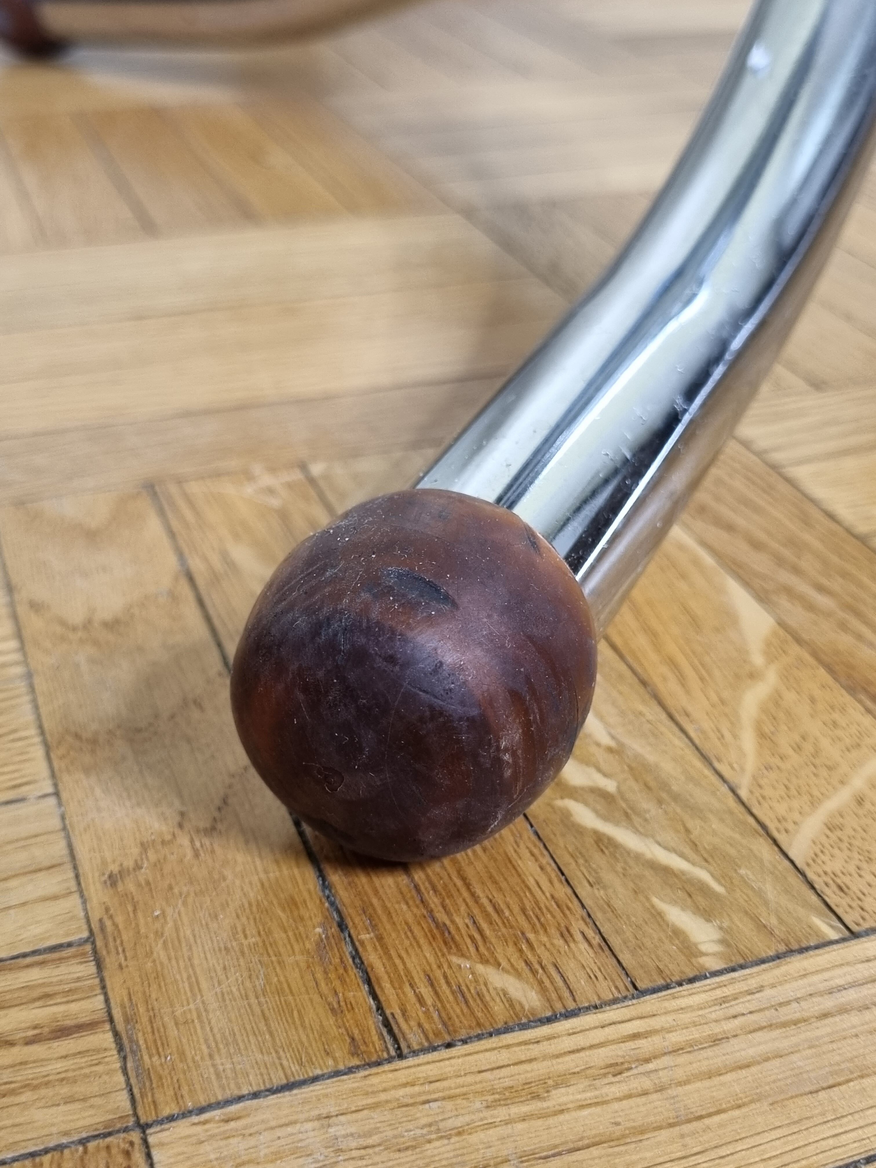 Portemanteau vintage en métal chromé, années 50-60
