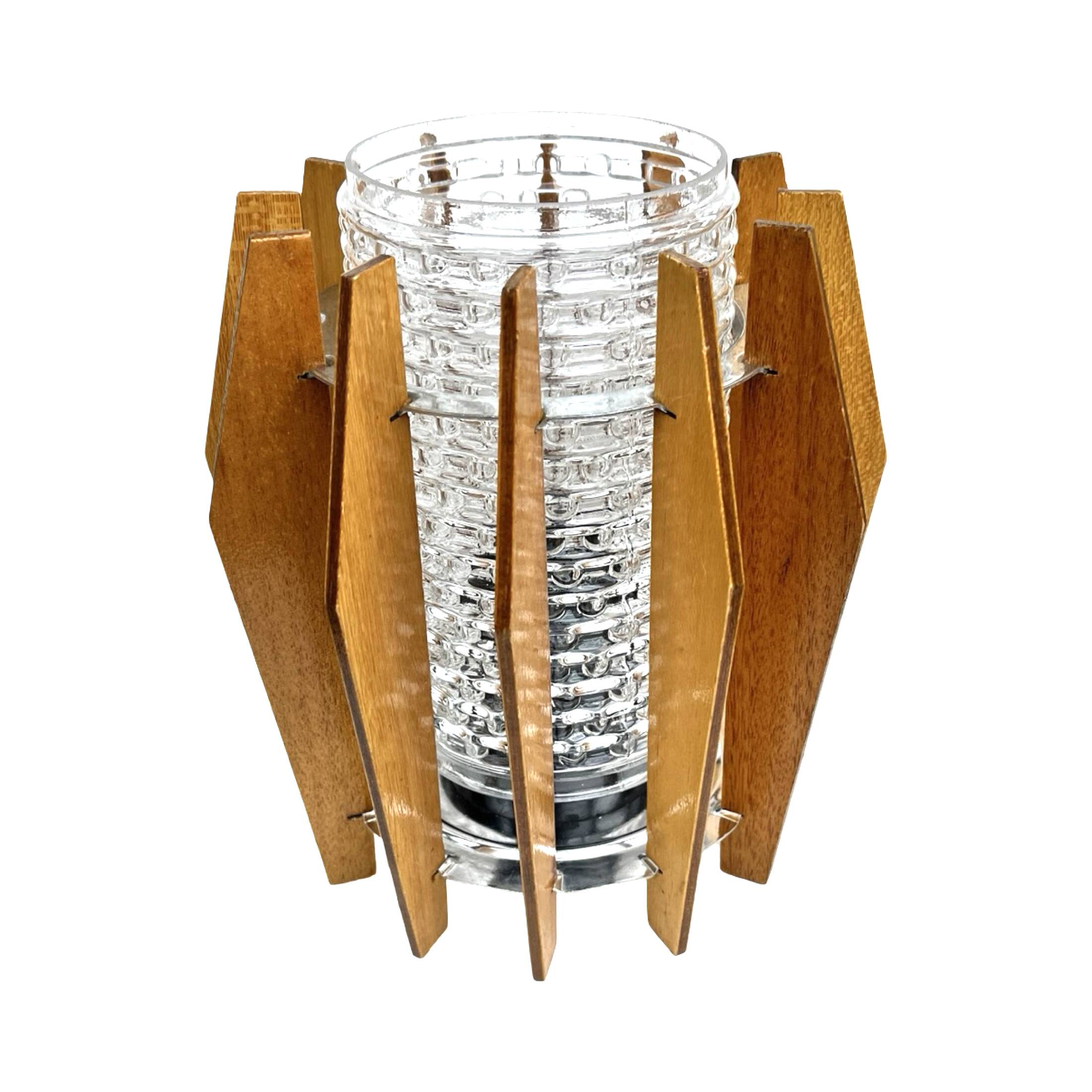 Night lamp, Dřevo Humpolec, Czechoslovakia, 1960s