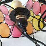 Bohemian mood lamp in Capiz shell and metal - Asian crafts