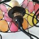 Bohemian mood lamp in Capiz shell and metal - Asian crafts