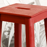 Wooden workshop stool