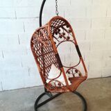 Vintage rattan hanging chair in perfect condition