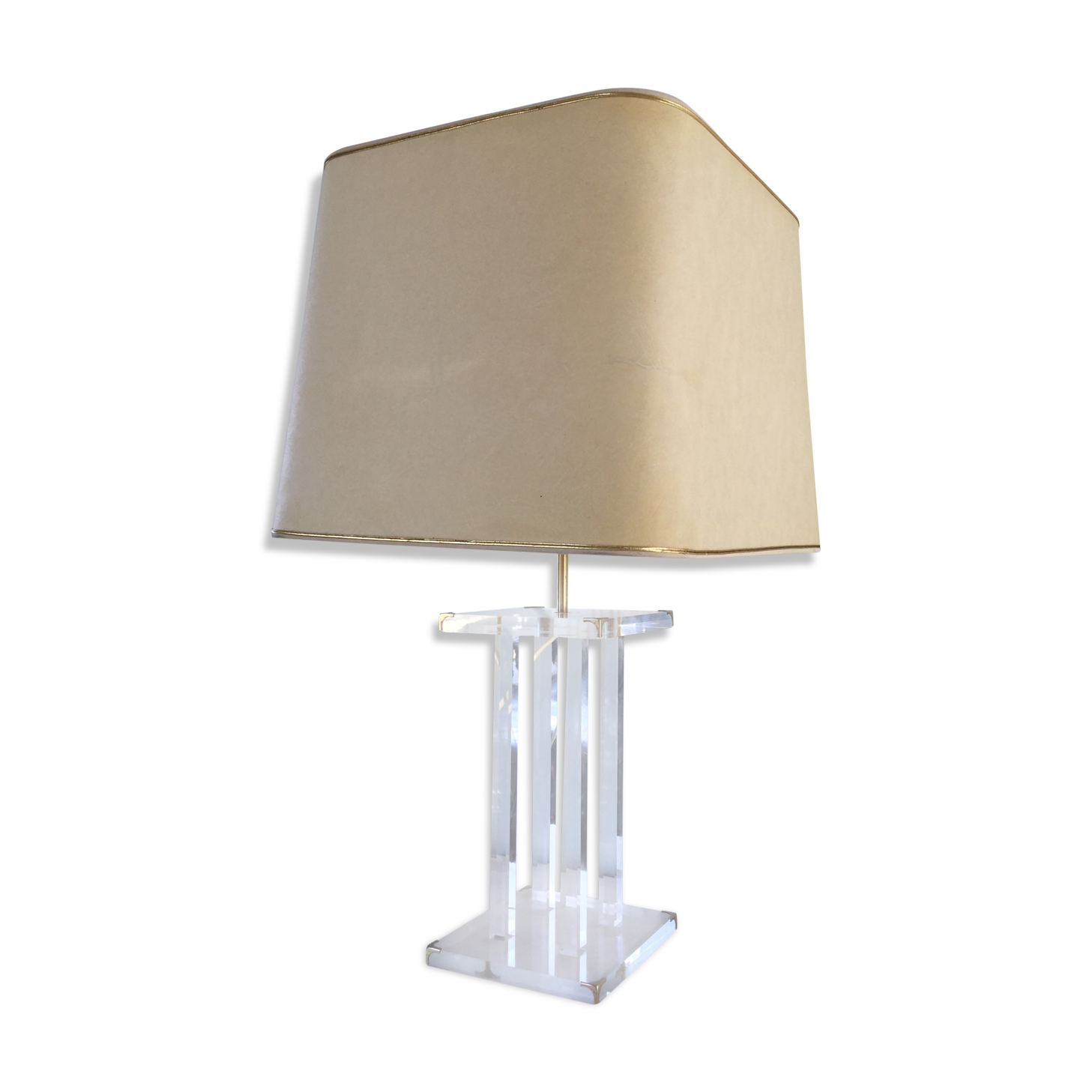 Plexiglas lamp from the designated David Lange crystal model year 1970