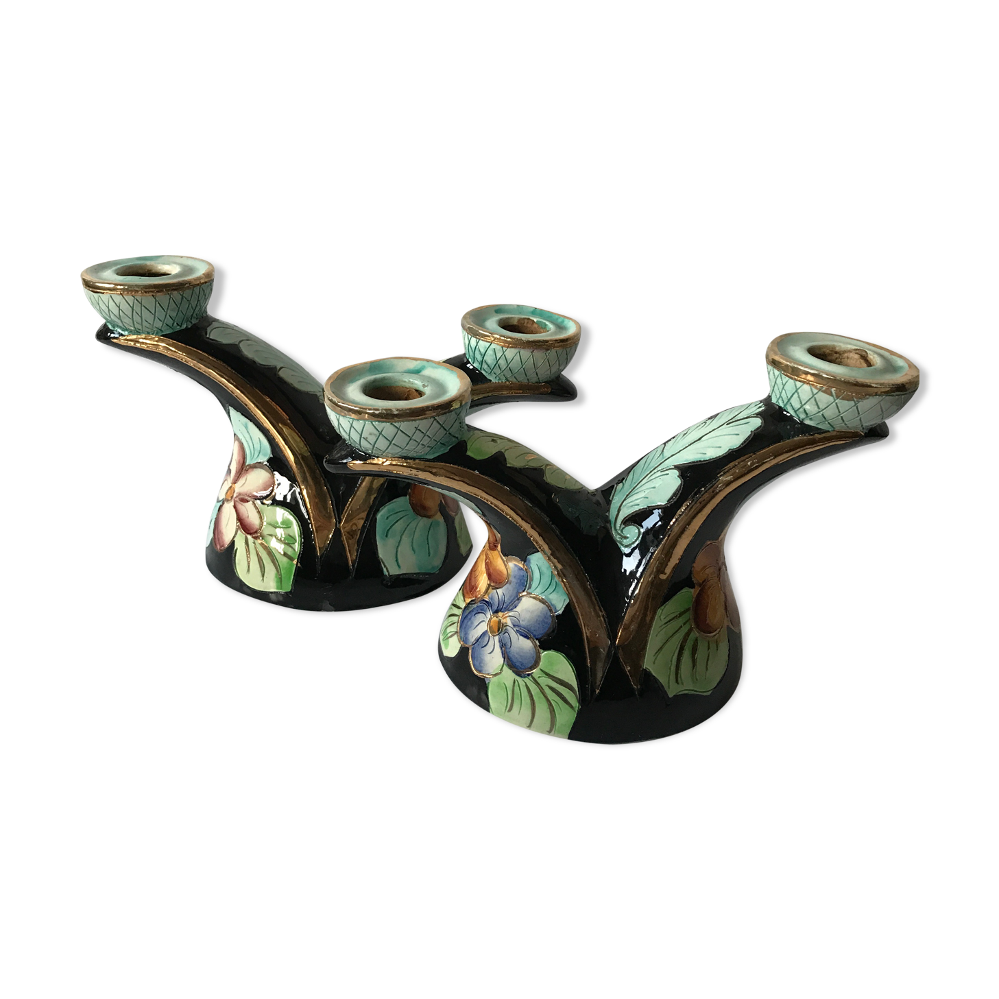 Pair of candlesticks Vallauris Monaco