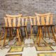 Série de 6 chaises bistrot année 1970