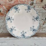 Round dish 1 in old earthenware from Longwy Lorrain model