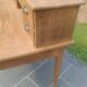 Antique solid oak desk with steps – 5 drawers