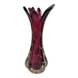 Murano glass vase, amethyst in colour, circa 1950.