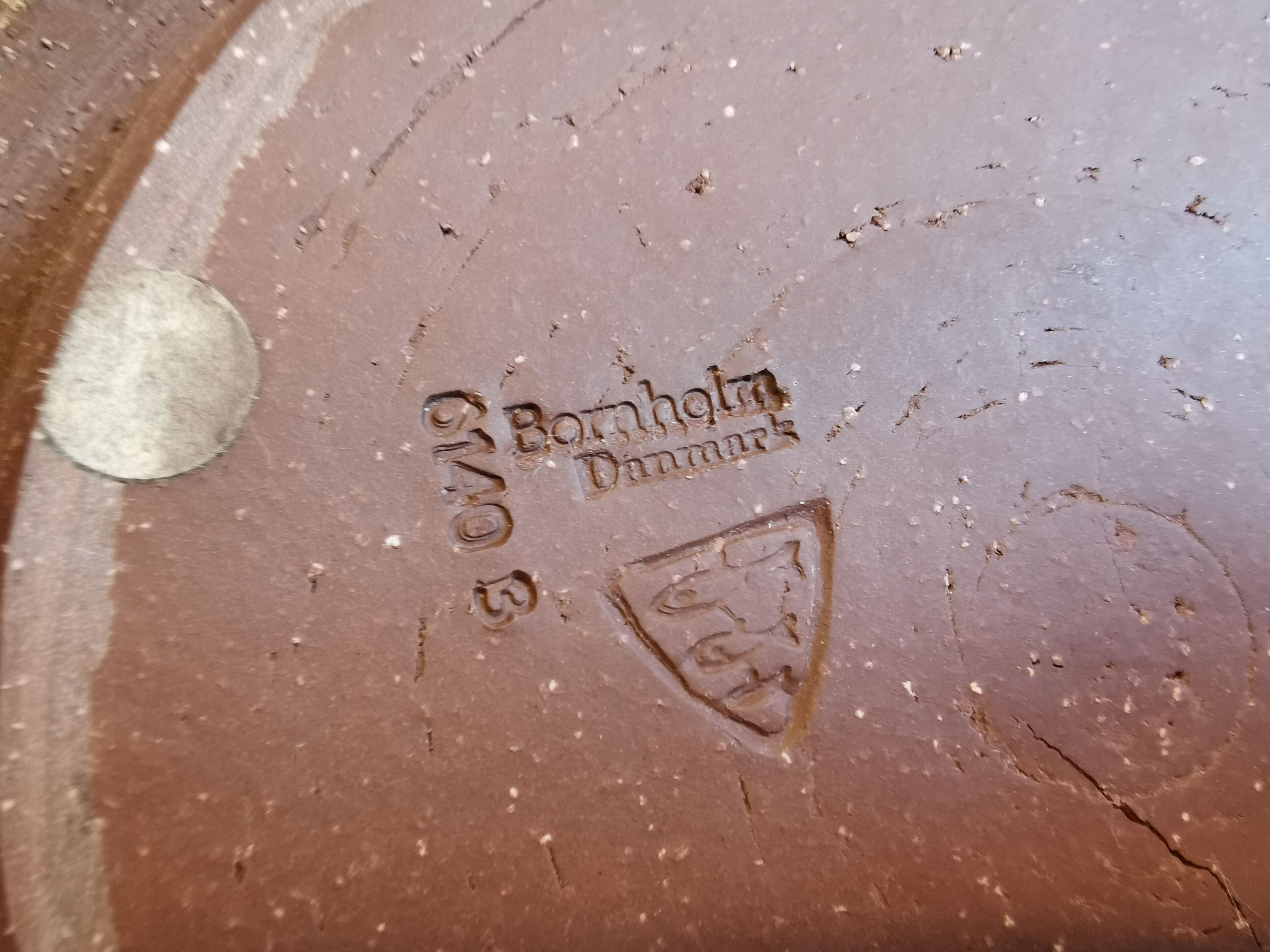 Ceramic from Danish Michael Andersen Bornholm (The well-known 3 herrings stamped on the bottom)