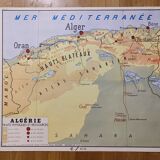 School map Algeria Tunisia