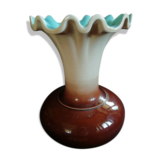 Vase earthenware of Sarreguemines