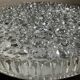 Vintage glass wall light 30cm from the 70s