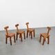 Set of four mountain chairs, La Plagne circa 1970