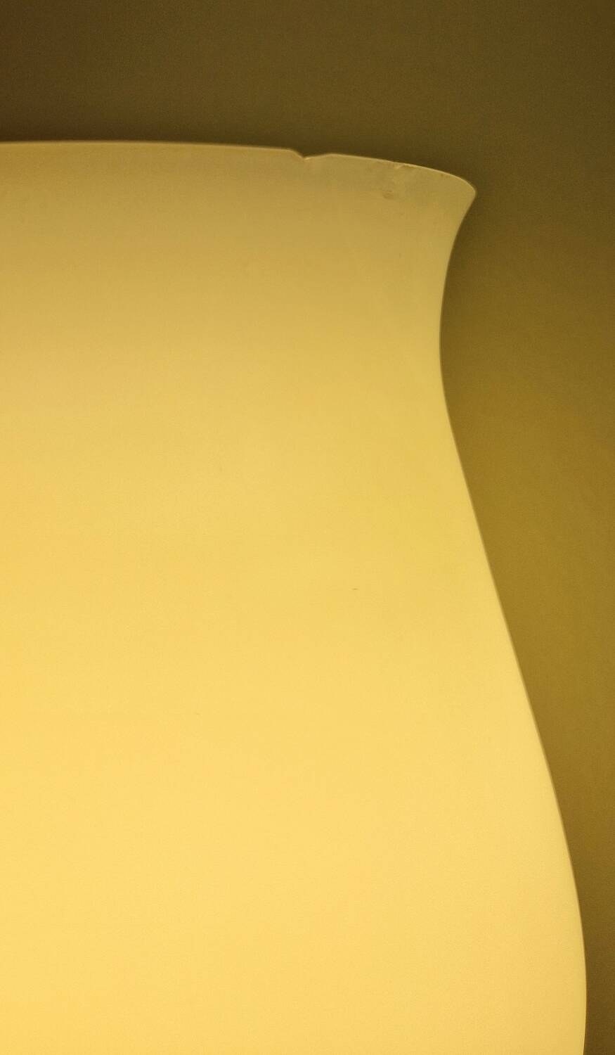 Pair of opaline and brass wall lights, 1950