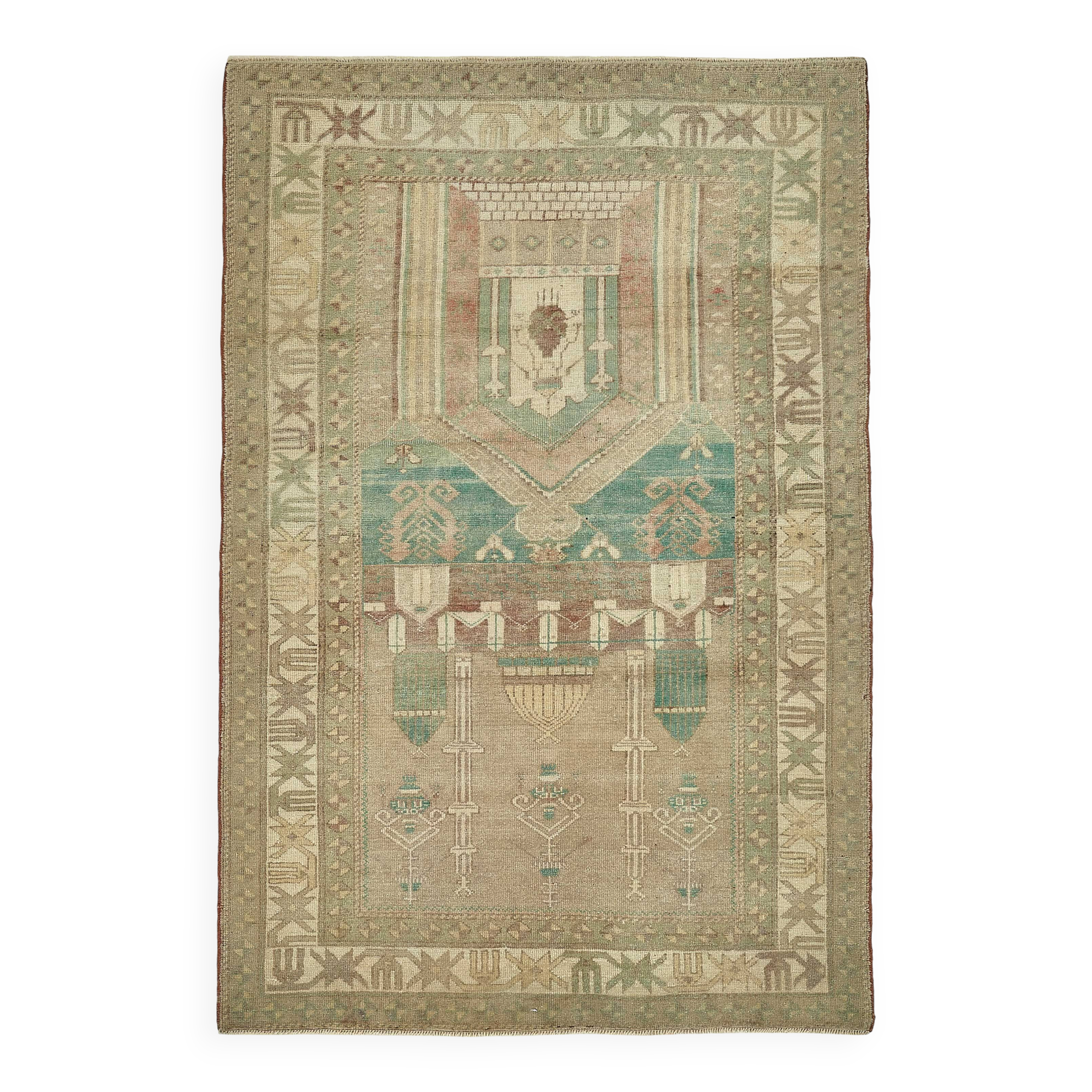 Turkish Vintage Anatolian Rug 142 cm x 210 cm