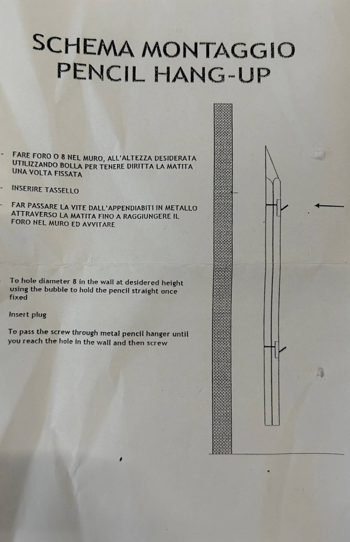 Pencil coat rack