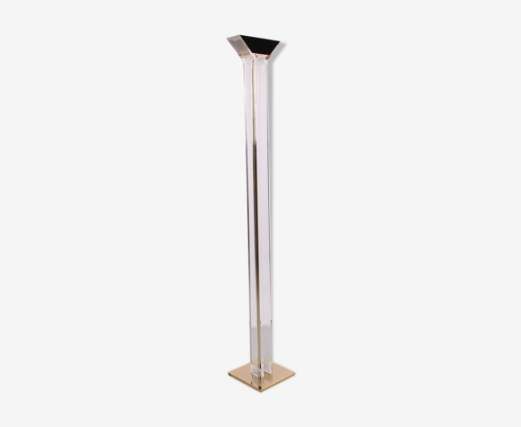 Lampadaire plexiglass Hollywood Regency années 1970