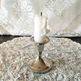 Candle holder chrome chrome beaded decoration