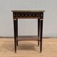 Table d'appoint style Louis XVI, marbre, début XXème, estampillée