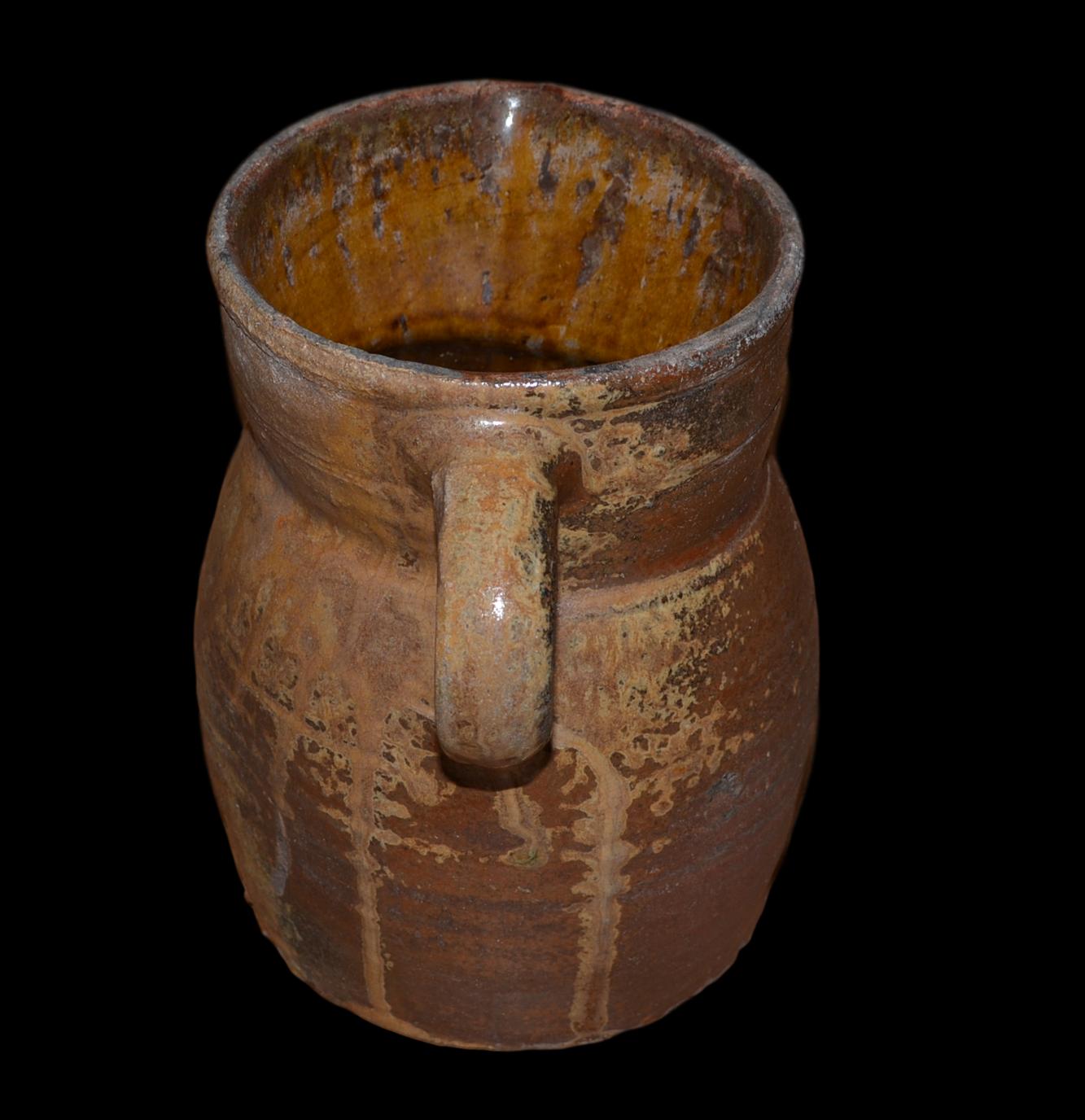 Pitcher in glazed stoneware, Saint Amand en Puisaye, XIX century