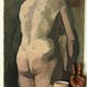 Tableau ancien femme nue