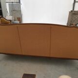 Mid-Century Italian Velvet Sofa Paolo Buffa Style 1950s