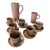 Coffee service in Vallauris stoneware