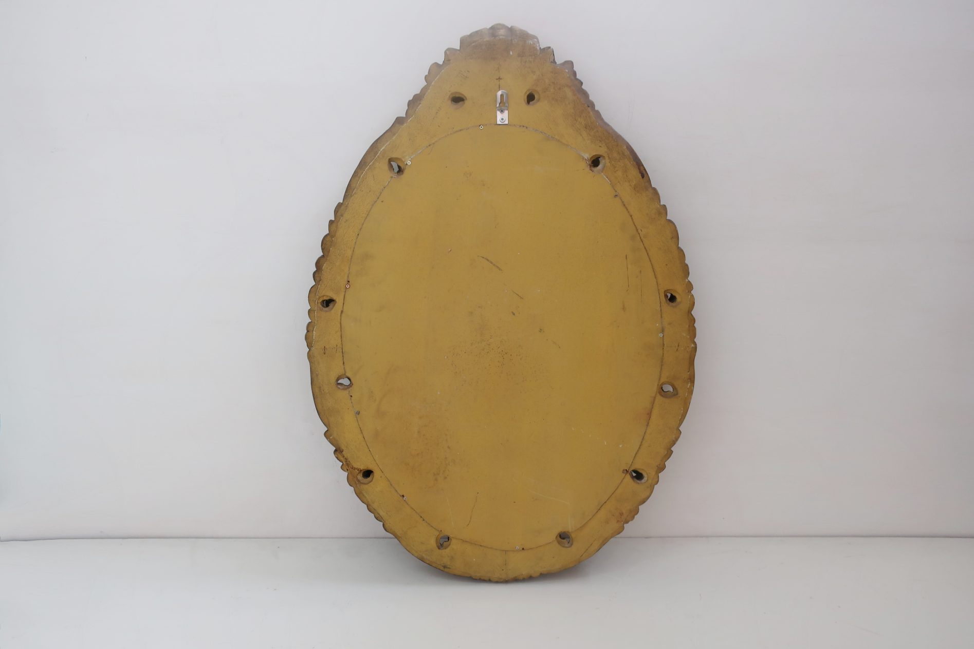 Renaissance oval mirror with bird